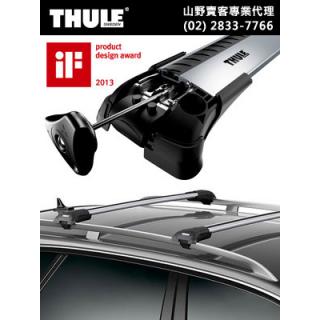 【山野賣客】 THULE WingBar Edge 9581(S)有縱桿型車頂架(含橫桿，不須加KIT)原廠縱桿用)