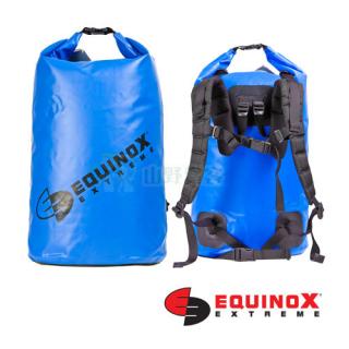 【山野賣客】Equinox 70公升 (後背式) 藍色 100% 防水袋 泛舟 浮潛 溯溪 衝浪 海釣 釣魚 46064