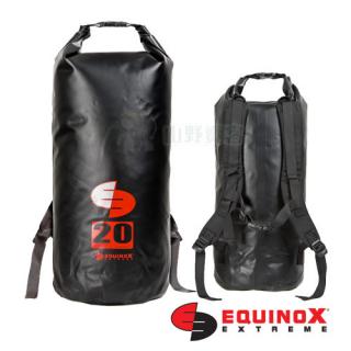 【山野賣客】Equinox 20公升(後背) / 黑色 多功能100% 防水袋 泛舟 浮潛 溯溪 普吉島 衝浪 海釣 釣魚