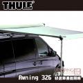 【山野賣客】 THULE 都樂 Awning 326 快速車邊遮陽帳 (2.6×2m) 遮雨棚 防風遮雨 抗紫外線 適合大多數的工作車