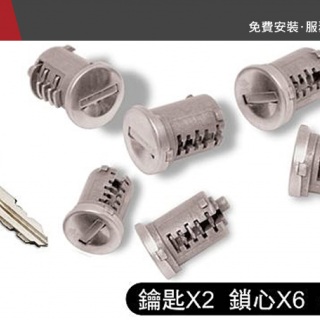 【山野賣客】 YAKIMA 鎖芯+鑰匙 1組6個 SKS Lock Cores - 6 pack