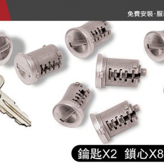 【山野賣客】 YAKIMA 鎖心+鑰匙 1組8個 SKS Lock Cores - 8 pack
