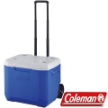 【山野賣客】ColemanCM-27863_海洋藍 56L行動拉桿托輪冰箱 保冷袋 保冷釣箱 收納保冰桶