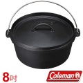 【山野賣客】美國 Coleman SF 荷蘭鍋/8吋 鐵鑄鍋 烤雞腿 壽喜燒 CM-9393