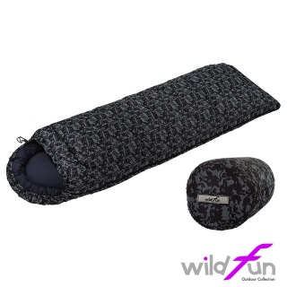 【山野賣客】WildFun 野放 經典型休閒睡袋(印花) SC003 中空纖維睡袋