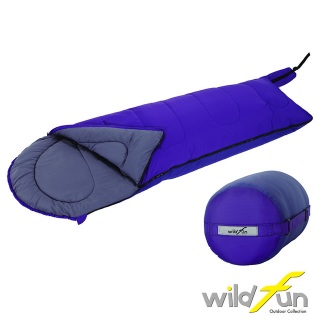 【山野賣客】WildFun 野放 羊毛極佳保暖睡袋(紫/藍紫) WP001 羊毛 中空纖維