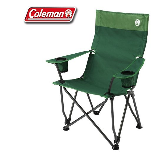 【山野賣客】Coleman美國高背紓壓椅綠 折疊休閒椅 躺椅 牙醫椅 午睡小憩椅CM-0503J