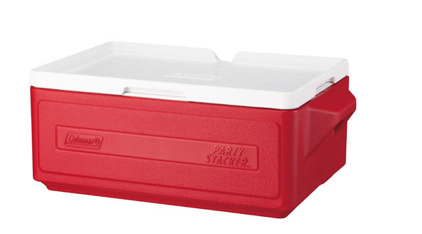 【山野賣客】美國 Coleman 23.5L置物型冰桶 行動冰箱 行動冰筒 CM-1325 紅