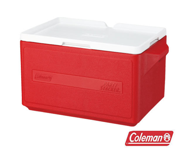 【山野賣客】Coleman 31L 置物型冰桶 CM-1329J 紅 露營 戶外