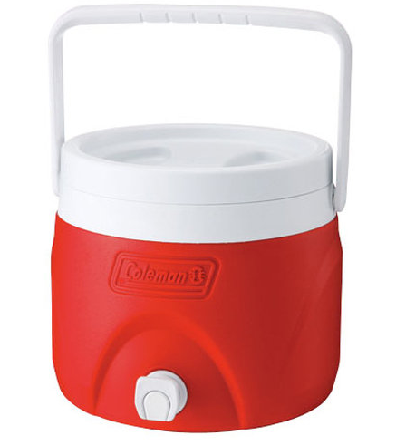 【山野賣客】ColemanCM-1362J 7.6L 野餐置物型飲料冰桶(紅) 置物箱 冰桶 保鮮桶