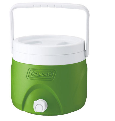 【山野賣客】ColemanCM-1364J 7.6L 野餐置物型飲料冰桶(綠) 置物箱 冰桶 保鮮桶