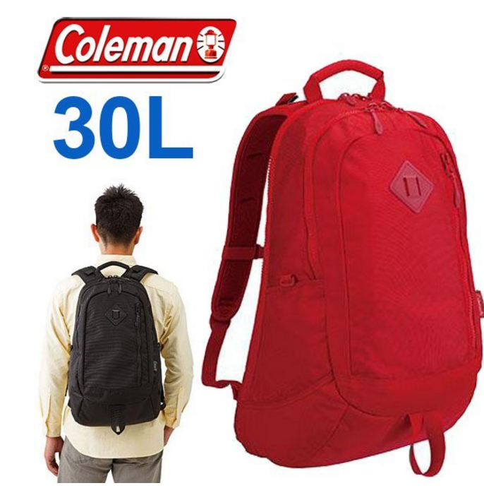 【山野賣客】Coleman CM-21673復古紅 30L ATLAS電腦背包 休閒背包 旅遊背包 雙肩包 單車背包 工作包
