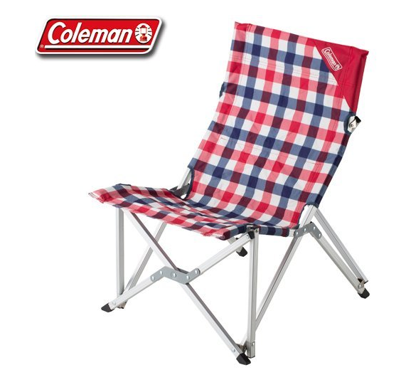 【山野賣客】Coleman 紅格紋樂活椅 折疊椅 休閒椅 露營椅 靠椅躺椅 CM-26563