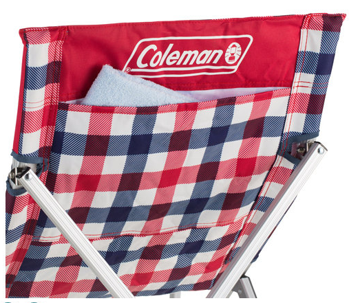 【山野賣客】Coleman 紅格紋樂活椅 折疊椅 休閒椅 露營椅 靠椅躺椅 CM-26563