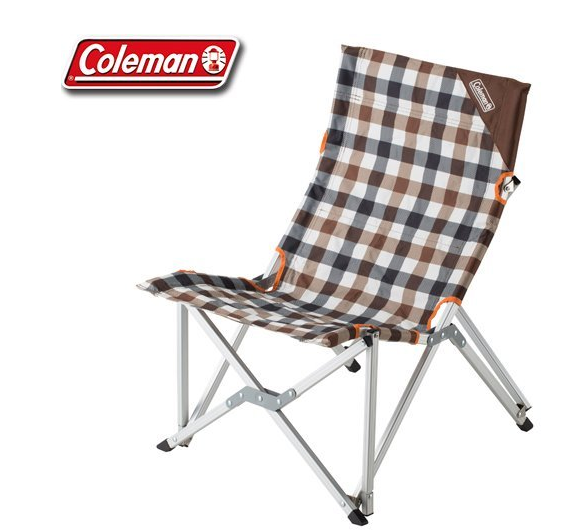 【山野賣客】Coleman 棕格紋樂活椅 折疊椅/休閒椅/露營椅/靠椅/躺椅 CM-26564