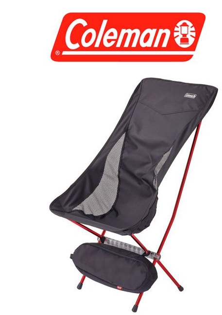 【山野賣客】美國Coleman CM-26741 LEAF高背椅 超輕鋁合金折疊月亮椅 摺疊椅 休閒椅 折合椅 黑 