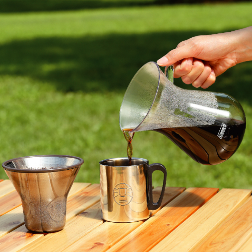 【山野賣客】美國ColemanCM-26782 手沖濾式咖啡器具組不鏽鋼濾式手沖咖啡壺