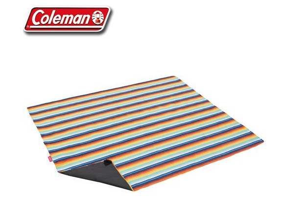 【山野賣客】Coleman CM-26870夕陽紅 法藍絨休閒墊170 露營墊 野餐地墊 格紋地布 遊戲軟墊