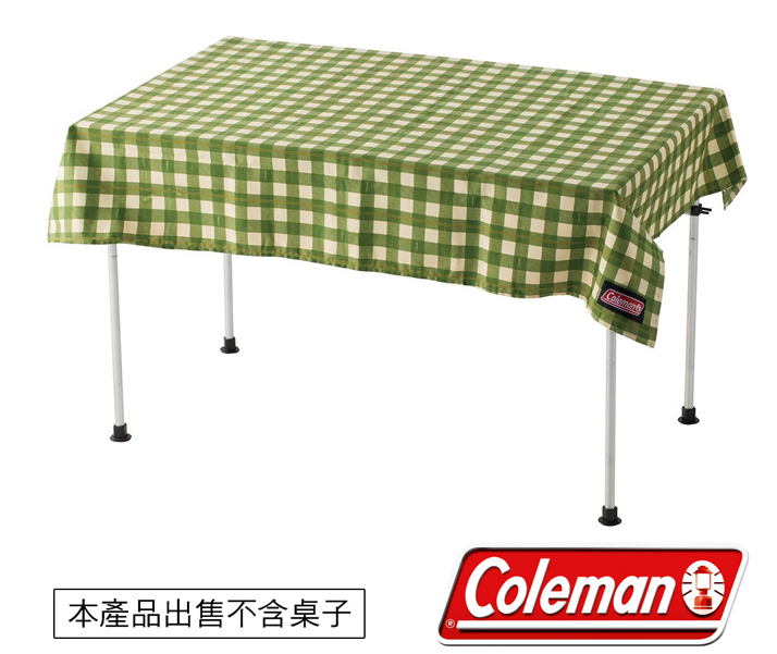 【山野賣客】Coleman綠格紋桌布(桌巾)/110 野餐毯 野餐墊 餐桌布 遊戲地墊 CM-26879