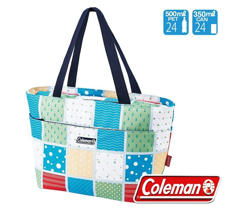 【山野賣客】Coleman CM-27219_薄荷藍15L保冷手提袋 便當袋 行動冰箱 外出保冰袋 折疊冰桶