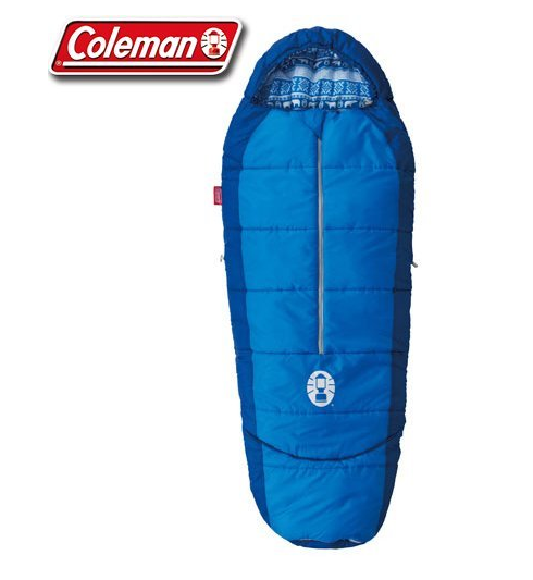 【山野賣客】Coleman 兒童可調式海軍藍睡袋/C4 登山活動/保暖/防寒/溫度調節 CM-27270