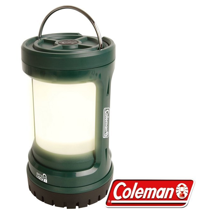 【山野賣客】Coleman CM-27297_綠 Batterylock Push 電子營燈 露營燈 緊急照明燈 手電筒 夜燈