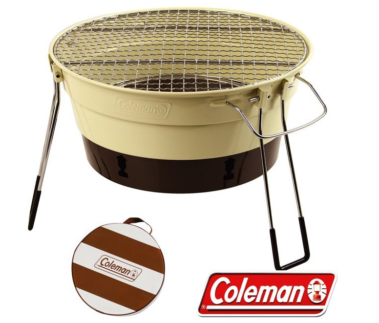 【山野賣客】Coleman CM-27318 棕色 收納型Packway烤肉爐 烤肉箱 桌上型燒烤爐 BBQ烤肉架 串燒烤台