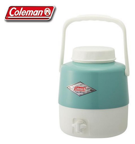 【山野賣客】Coleman CM-27865 綠松石 手提復古4.9L經典飲料桶 保冷水壺 行動小冰箱 收納保冷桶
