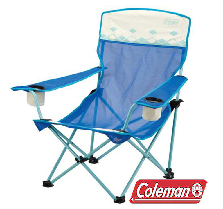 【山野賣客】Coleman 熱帶藍陽光型網椅 CM-7642J 折疊椅 休閒 露營 戶外