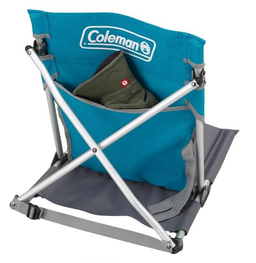 【山野賣客】Coleman 天空藍緊湊地板椅 CM-7672J 野餐椅 折疊椅 休閒椅 露營 戶外