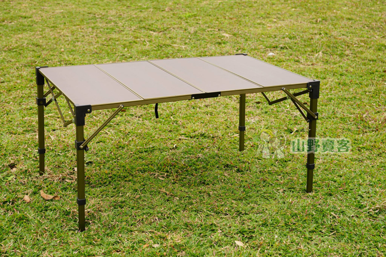 【山野賣客】台灣GO SPORT 複合板折疊桌(4片) 摺疊桌 折合桌 蛋捲桌 ZC96023