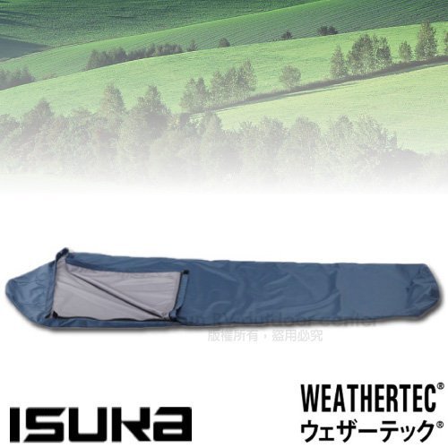 【山野賣客】【日本 ISUKA】日本製 WEATHERTEC 輕量防水露宿袋(410g)防水透氣睡袋/露營 201621