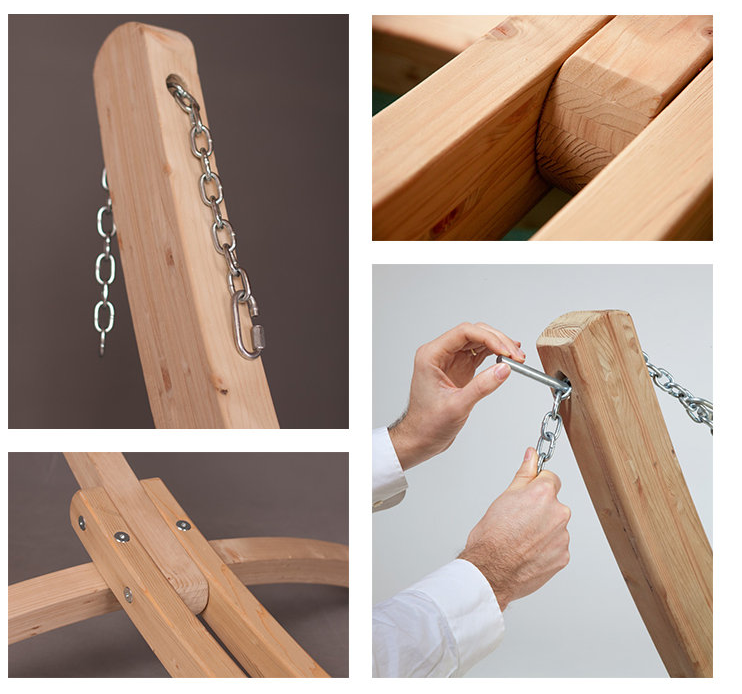 【山野賣客】LA SIESTA CANOA 木製雙人吊床架 CNS16-1