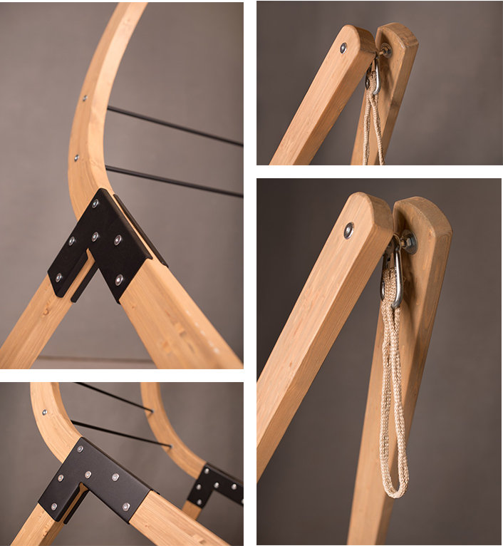 【山野賣客】LA SIESTA VELA 木製三人吊椅架 VEA16-1