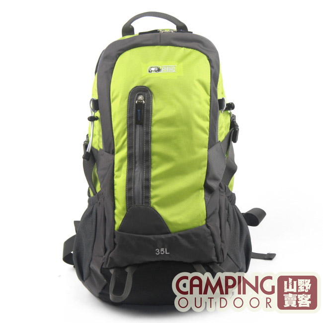 【山野賣客】 犀牛 RHINO 35L 登山背包 藍 綠 上課書包 自助旅行背包 後背包 附防雨罩