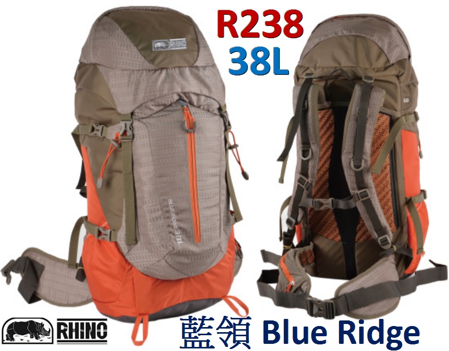 【山野賣客】RHINO 犀牛 R238 登山背包 38L 藍領 Blue Ridge 登山 露營 健行 後背 R238