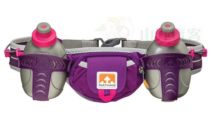 美國NATHAN Tral Mix雙水壺腰包(紫) 300mlx2 跑步腰包 運動腰包 NA4625NIP