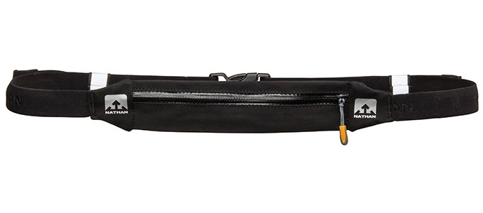 美國NATHAN 幻影防潑跑步腰包帶(黑色) 可放5吋手機 運動腰包 NA4801NB