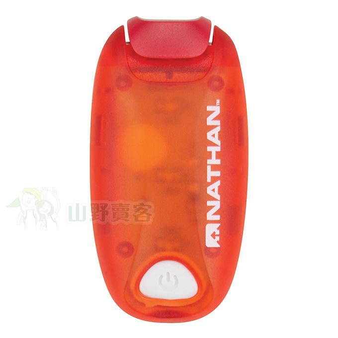 美國NATHAN 防水LED炫光夾-紅 NA5071NTD 反光夾 反光條 反光背心 晨跑 自行車