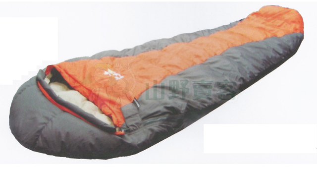 Lirosa 吉諾佳 / AS800BS 短型 超保暖型羽絨睡袋 上片中間配色 圓弧立體型