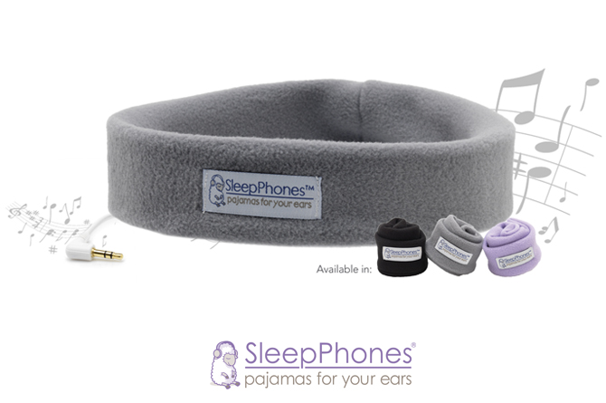 SleepPhones 睡眠耳機-紫色 美國原裝進口 絨布頭帶 旅行 失眠 MP3 音樂療法