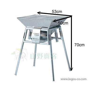 山野賣客 日本logos 二代大魔神焚火台 Xl 附收納袋 營火篝火bbq 烤肉架烤爐 焚火台 炭床 配件 露營裝備清單 山野賣客威力屋