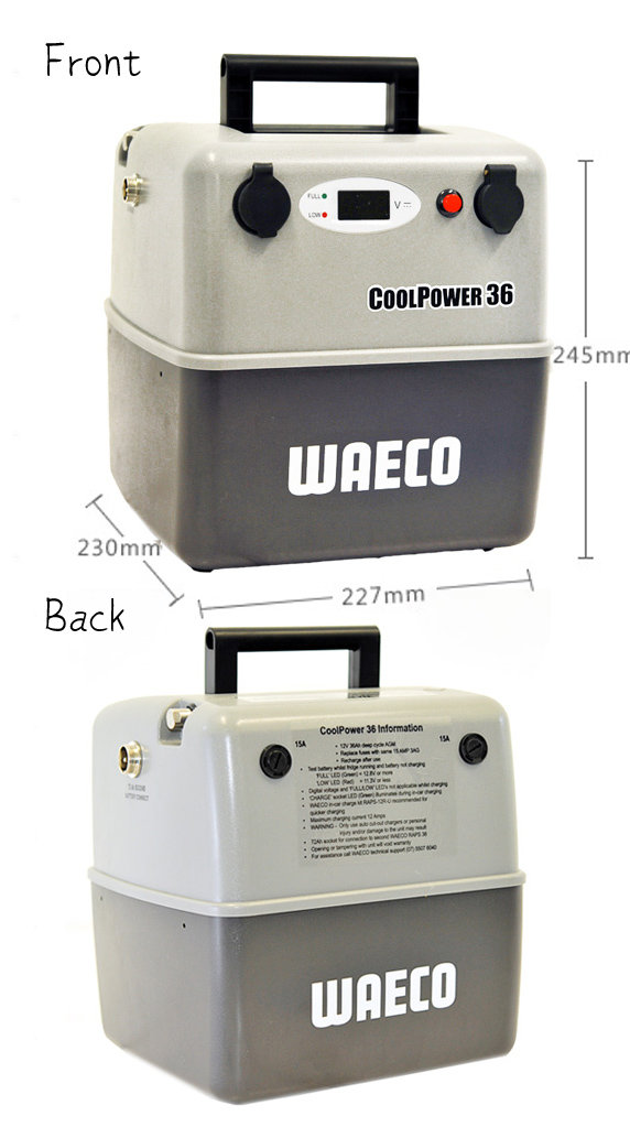 【山野賣客】德國WAECO 專用電池 冰箱配件 壓縮機冰箱專用蓄電池 12伏可移動電源 APS-36